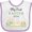 White and Lavender, variant on Inktastic My First Easter 2026 Bunny Train Boys or Girls Baby Bib