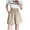 Khaki, variant on Womens Shorts High Waisted Athletic Shorts,,Xunlbb Women's Fashionable PrintedSolid Color Workwear Casual Shorts ,Khaki XL