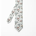 thumbnail image 2 of Men's Tie, Retro Air Planes Flying, 3.7", Multicolor, by Ambesonne, 2 of 4