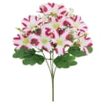 thumbnail image 2 of CHENjy Fake Outdoor Flowers, UV Resistant Artificial Faux Flower for Planters Patio, No Watering Realistic Home Decoration, Hot Pink, 1 PC，12.2*7.87 in, 2 of 7