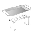 thumbnail image 1 of S SERENABLE Loviver Chicken Wing Leg Rack w/ Pan for Grill Smoker Oven Roaster BBQ Accessory, 1 of 9