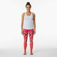 thumbnail image 4 of HBK Red Gradient Heart Leggings women's sports pants leggings for gym, 4 of 6