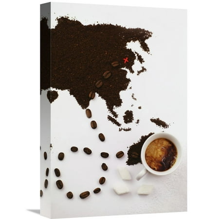 Global Gallery Dina Belenko,'The Best Coffee In The World' Stretched Canvas (Gallery The World's Best Graphics)