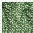 thumbnail image 2 of Soimoi Cotton Satin Spandex Green Fabric By the Yard - 54 Inch Wide - Florals Print Fabric - Elegant and Timeless Patterns for Fashion and Home Decor Printed Fabric, 2 of 6