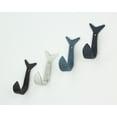 thumbnail image 6 of Zeckos Cast Iron Flipping Fish Wall Hooks Coastal Decor Hanger Set of 4, 6 of 6