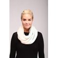 thumbnail image 2 of Women's Warm Pastel Stripe Infinity Scarf Mint, 2 of 3