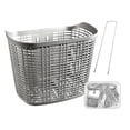 thumbnail image 2 of Colaxi Bike Basket Bike Hanging Basket with Strut, Convenient Bike Storage Basket Handlebar Bike Basket for Mountain Bikes, Outdoor Gray and Long strut, 2 of 8