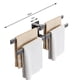thumbnail image 5 of Toallero Gardenne, organizador de toallas, toallero, izquierda, derecha, móvil, montaje en pared, sin perforaciones, bilateral, ahorra espacio, suministros para baño y aseo., 5 of 8