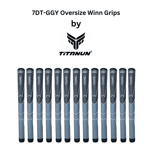 Set of 13 Winn Dri-Tac Oversize Comfort Tacky Grip - Dark Gray, 7DT-GGY