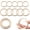 Gold( 1.5 +1 inch) 10 pcs, variant on Spring O Rings, Round Circle Carabiner Clip,Large Metal Key Ring Clip for ,Keyring,Buckle,Bags,Purses