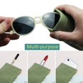thumbnail image 4 of VisionGlobal Portable leather eyeglasses 3 pack pouch for women/men,strong magnet antomatic closing design,multi-purpose sunglasses pouch, 4 of 5