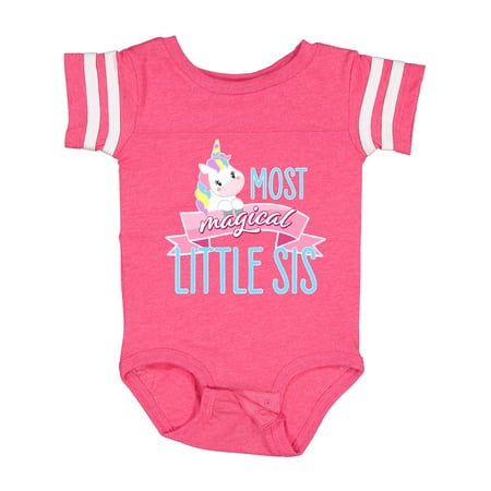

Inktastic Most Magical Little Sis- Cute Unicorn Gift Baby Girl Bodysuit