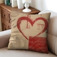 thumbnail image 6 of Vintage Valentine's Day Love Throw Pillow Covers 20"x20", Set Of 4, Linen Study Sofa Cushion Cover Indoor Living Room Home Decor, 6 of 7