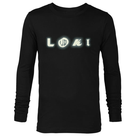 Marvel Studios Loki Letters Black - Long Sleeve T-Shirt for Men - Customized-Black