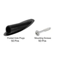 thumbnail image 3 of Unique Bargains 50Set 9mm Plastic Pocket Hole Plugs Slant Hole Caps for Wood Working, Black, 3 of 5