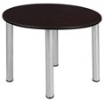 thumbnail image 1 of Regency TB3618RNDMWBPCM 36 in. Kee Ronde Table Mince&44; Noyer Moka & Chrome, 1 of 1