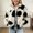 White, variant on Toddler Kid Bear Print Jacket Sherpa Fleece Full Zip Stand Collar Coat with Pockets Soft Warm Animal Graphic Plush Outerwear for Baby Boys Girls Fall Winter and Everyday Casual 1-2Years