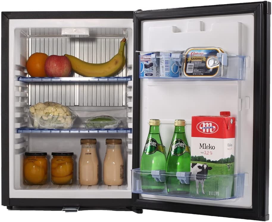 Smad 1.4 Cu ft RV Refrigerator Mini Fridge Freightliner 12V DC/110V AC Bedroom Truck Dorm Lock