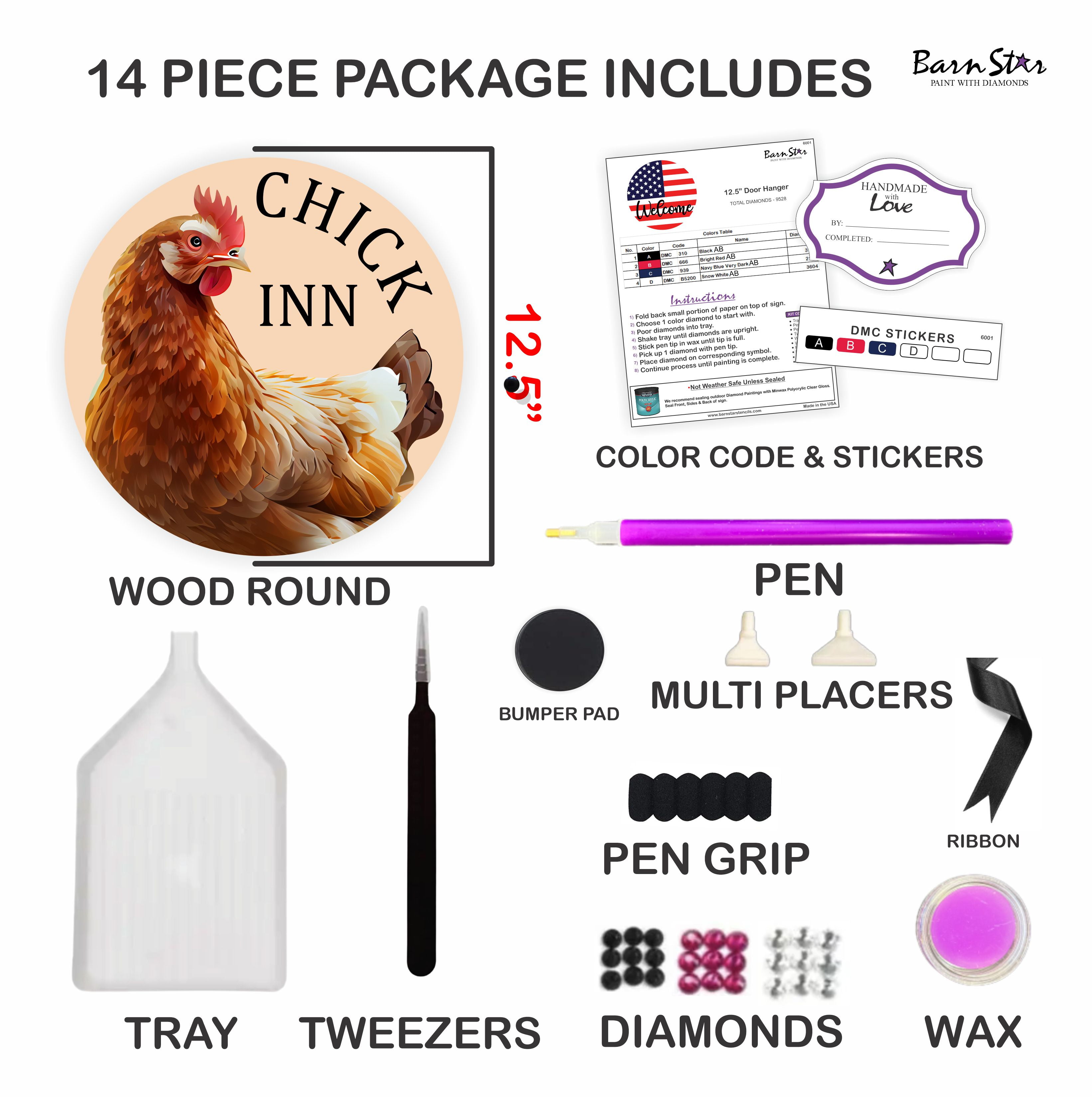 Chicken Diamond Painting Kit