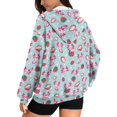 thumbnail image 2 of FOR U DESIGNS Strawberry Axolotl Zip Hoodies for Women Oversized Long Sleeve Sweatshirt Size S Hooded Sweatshirts Women with Front Zipper Comfortable Hoodie with Pockets, 2 of 7