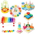thumbnail image 2 of Rompecabezas de madera 3D Montessori para bebé, juguetes de aprendizaje para niños pequeños de 0 a 3 años, 2 of 4