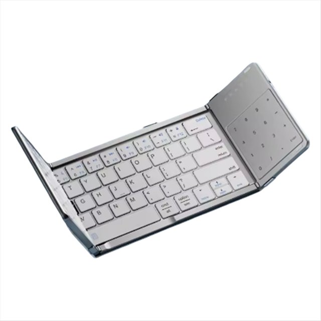 Teclado Táctil Plegable con Bluetooth y Teclado Inalámbrico. Teclado Portátil con Panel Táctil.