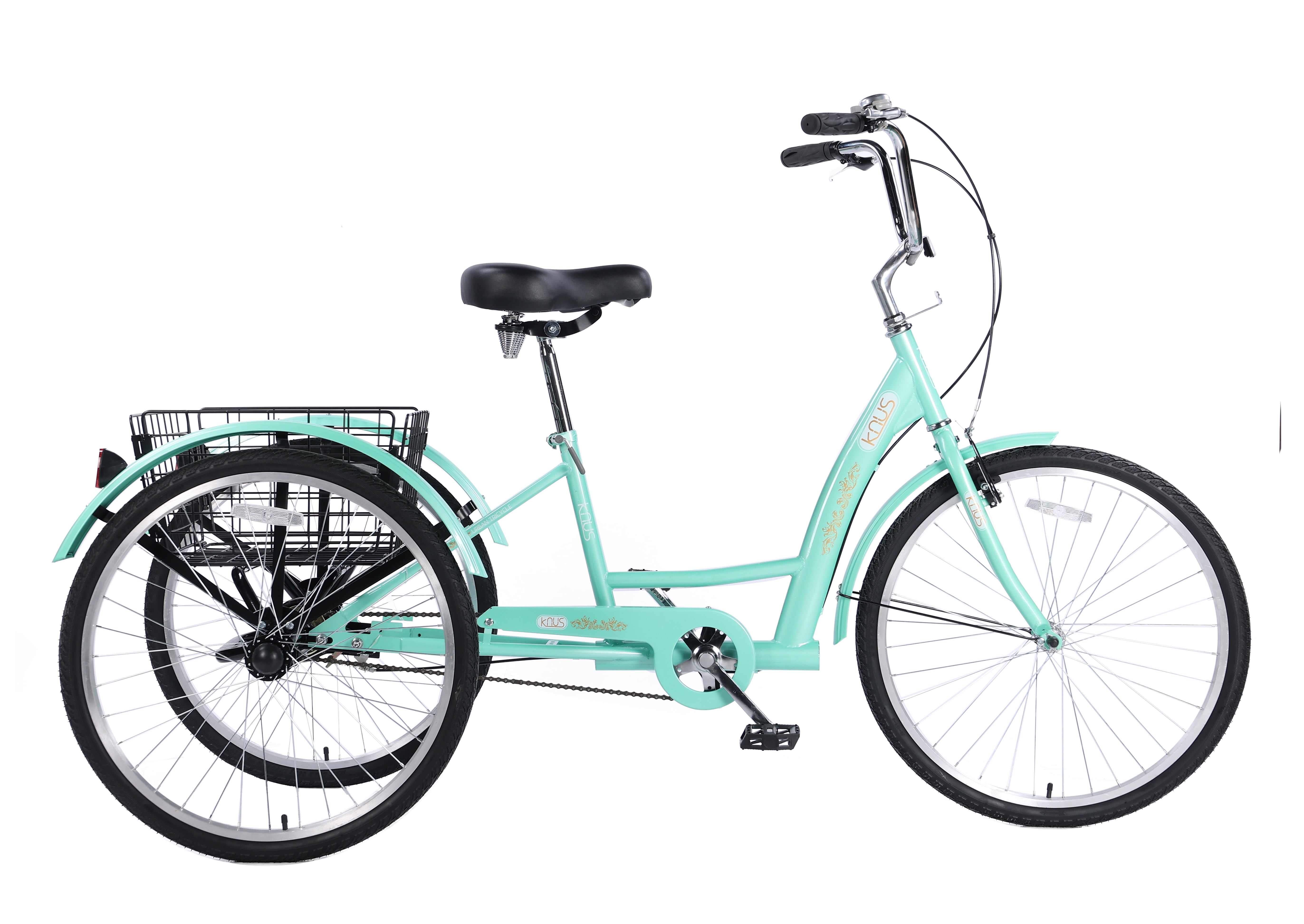 Meghna 20 Inch Adult Tricycles Single Speed Blue Cruiser Bike Women 