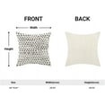 thumbnail image 4 of Polka Dot Pillow Covers 20x20 Inch Set of 2 Black Cream Outdoor Decor Throw Pillows for Couch Modern Boho Design Watercolor Decorative Cushion Cases for Home Sofa Bed Decorations, 4 of 5