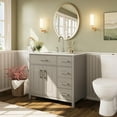 thumbnail image 5 of VanAcc 36" Bathroom Vanity with Sink Combo, Modern Small Single Bathroom Cabinet Set, Grey, 5 of 7