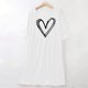 thumbnail image 4 of TaTaai Long Sleeved Loose Heart Printed Nightgown, Women's Round Neck Airy Piece, Spring Summer Outfit, Casual Daily Wedding Party Dance Work Vacation Wear, Line Dry Gift, 4 of 7