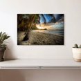 thumbnail image 2 of Elephant Stock Scenic Caribbean Coast Wall Art - Horizontal Canvas Wall Art - Living Room Wall Decor - Beach Canvas - Gray And Yellow Decor - 12" x 8", 2 of 8