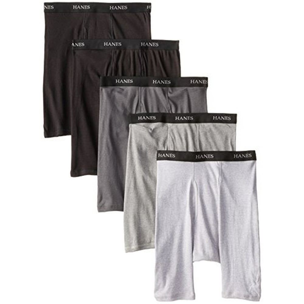 Hanes Men's Tagless Ultimate Long Leg Boxer Briefs with Comfort Flex
