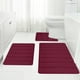 thumbnail image 5 of Juego de 3 Alfombrillas de Baño de Espuma: Ultrasuaves, Antideslizantes, Lavables a Máquina, de Secado Rápido y Absorbentes. Disponibles En Azul, Verde, Beige y Rojo., 5 of 7