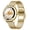 Gold, variant on Smart Watch for Women, Elegant Round Smartwatch with 1.19" AMOLED Display, Bluetooth Calling, Stainless Steel Mesh Band, Sleep & Cycle Tracking, 100+ Sports Modes, Android iPhone, perfect gift
