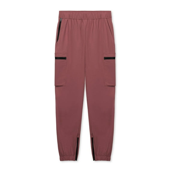 Riforla Men's Solid Color Sweatpants Lace up Casual Pants Men's Sweatpants Ankle Pants Men Pants Red S