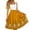 Yellow, variant on Women's Festival Half Dress Printed Apron for Oktoberfest Red One Size