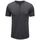 thumbnail image 1 of Camisas de Manga Corta de los Hombres Slim Fit Cuello Redondo Superior, Ligero Poliéster Casual de Manga Corta Blusa, 1 of 5