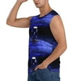 thumbnail image 3 of Goofa Steel Skull Printed Men's Sleeveless T-Shirt - Athletic Gym Workout Tank Top for Men - Moisture-Wicking, UPF 30+ Quick-Dry Muscle Tee-Small, 3 of 8