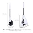 thumbnail image 3 of Bathroom Toilet Bowl Brush and Holder Set, Curved Design Toilet Brush Strap for Deep Cleaning, Wall Mounted Multifunctional No Dead Corner Toilet Brush, Cleaning Supplies for Bathroom, 3 of 7