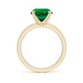 thumbnail image 2 of ANGARA Lab Grown 2.5 Ct Prong-Set Round Emerald Solitaire Engagement Ring in 14K Yellow Gold for Women (Size-9mm) | May Birthstone, Anniversary, Jewelry Gift for Women | Lab Grown Emerald Ring, 2 of 8