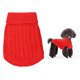 thumbnail image 1 of Suéter de punto para perro, jersey de cuello alto (pequeño, rojo), 1 of 4
