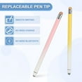 thumbnail image 4 of Stylus Pens for Touch Screens, 2 in 1 High Sensitivity Universal Pen Yellow Pink, 4 of 7