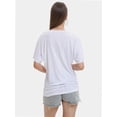 thumbnail image 2 of Women's Casual V-Neck T-Shirt - Short Sleeve Loose Fit Top, Breathable Summer Tee, 2 of 6