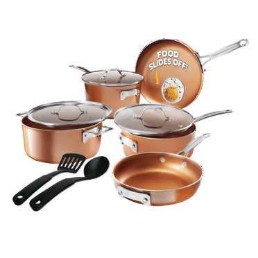 Gotham Steel Stackable Pots and Pans Stackmaster 10 Piece Cookware Set
