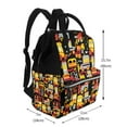thumbnail image 2 of Xecao Cars print Large Capacity Nappy Bag is a multi-functional waterproof travel backpack, perfect as a nursing bag or mummy backpack for women, 2 of 6