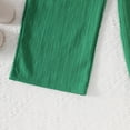 thumbnail image 7 of Nwiuh Girls Clothing Set Casual Clothes Sleeveless Back Tank Crop Top and Wide Leg Pants with Pocket Outfits Green for Size 11-12 Years, 7 of 7
