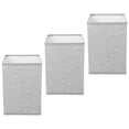 thumbnail image 4 of WASHWEPE 3 Pcs Small Linen Lamp Shade Square Design Light Diffusion for Home, 4 of 8