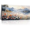 thumbnail image 1 of Paisajes montañosos y boscosos, árboles y campos. Imágenes de paisajes rurales retro. Decoración para dormitorios, comedor, oficinas y cocina., 1 of 5