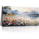 thumbnail image 1 of Paisajes montañosos y boscosos, árboles y campos. Imágenes de paisajes rurales retro. Decoración para dormitorios, comedor, oficinas y cocina., 1 of 5