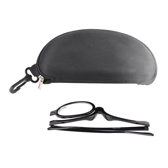 Gafas de maquillaje con aumento, modernas, flexibles, abatibles, para lectura cosmética, con estuche +3,50